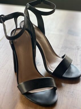 Black Block Heels Sandals